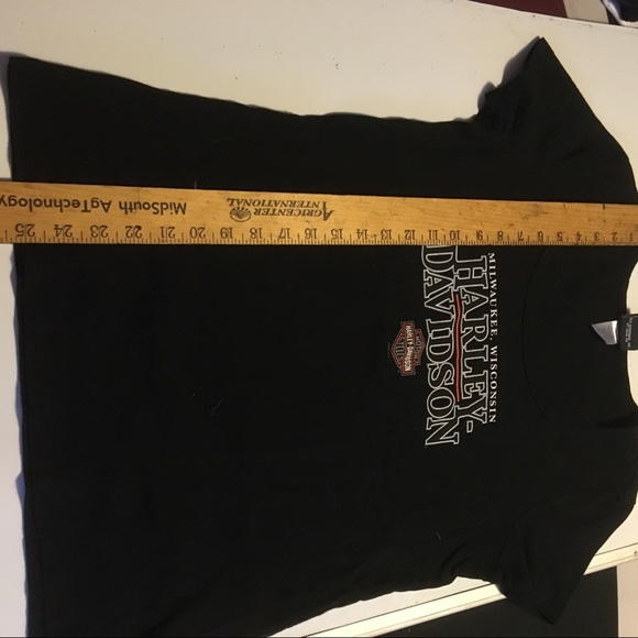 Harley Davidson Women Black T shirt size L - Picture 6 of 7